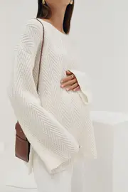 Arrow Knit Jumper (Ivory)