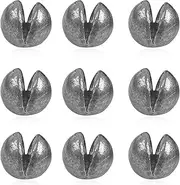 Fishing Weight Sinker,60pcs/100pcs Removable Split Shot Sinker Weights Round Lead Sinking Egg Sinker Removable Fishing Weights Sinkers Multiple Size Fishing Drop Shot Sinker Fishing Tackle