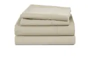 400 Thread Count 100% Cotton Sheet-Oyster Grey-Cal King Sheet Set,4 Piece Lon...