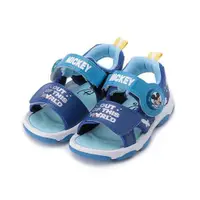 在飛比找ETMall東森購物網優惠-DISNEY 米奇太空電燈涼鞋 藍 中童鞋 鞋全家福