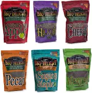 Wood Smoking Pellets - Super Smoker Variety Value Pack - 1 Lb. Bag - Apple, Hick