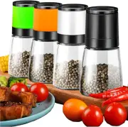 Premium Salt and Pepper Grinder Set of 4,Salt Grinder Refillable,Manual Salt and