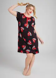 [Taking Shape] Taking Shape Lady And The Tramp Love Nightie Size 10 in Print - Plus Size Women's Sleepwear Print