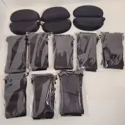 80+ Black Micro Fiber Sunglasses Sunglass Carrying Pouch Case Bag Storage Sleeve