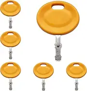 KeyPower (6) Ignition Keys for Cub Cadet MTD Bolens Craftsman Troy-Bilt Ridding Mower Lawn Mower 925-1745A 925-2054A 625-05000 625-05002 725-1745 725-2054