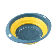 5Pcs Foldable Colander Collapsible Strainer Basket Fruit Washing Organizer With Handle Vegetable Draining Kitchen Tools