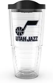 Tervis NBA Utah Jazz - Primary Logo Made in USA Double Walled Insulated Tumbler Travel Cup Keeps Drinks Cold & Hot, 24oz, Classic