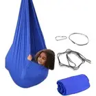 Blue Kids' Outdoor Hanging Swing Pod Chair Comfortable & Durable Hammock For Pla