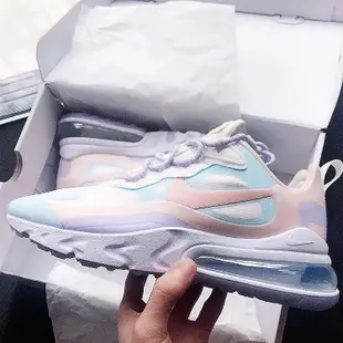 NIKE AIR MAX 270 REACT 英雄聯盟米紫橙氣墊跑鞋AH8050-002