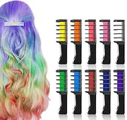 Hair Chalk Comb Hair Chalk 10 Colors Temporary Bright Hair Color Chalk Hair Chalk Gifts for girls for Birthday Party