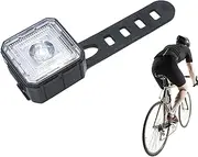 Qkbuza Biking Lights for Night - Front Safety Lamp - USB-C Charging High Brightness Waterproof Headlight and Tail Light 3 Modes for Cycling Commuters