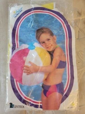 Vintage Intex 20" Beach Ball The Wet Set #59020 New Sealed 1996 Retro