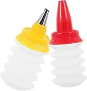 ASAKKURA 2pcs Cookie Decorating Icing Bottle Cream Piping Tool for Cake and Cookie Decoration Made of Reliable Material Easy to Clean for DIY Baking