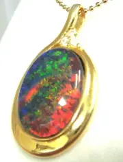 Good Choice Xmas Lady Jewellery Gift Opal Size 18x13mm FREE JEWELLERY BOX