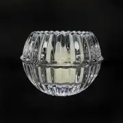 Baccarat Milnuit Candle Holder Crystal Glass Clear 2602775 Boxed