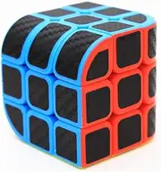 CuberSpeed Curve 3X3 Carbon Fiber Sticker Penrose Speed Cube Penrose Cube Stickerless with Black Sticker Puzzle
