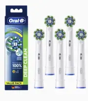 Oral-B Braun Cross Action Deep Clean Toothbrush Heads Refill - Pack Of 5.