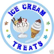 Ice Cream Sundaes Cones Decal 14" Sundae Concession Food Truck Vinyl Sticker
