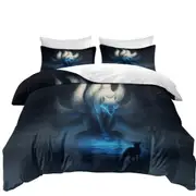 Animal Art Divine Within God Wolf Quilt Cover