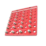 LABLT 14 Metric & 14 Standard Sizes,28 Nut and Bolt Thread Checker
