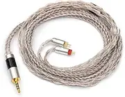 Linsoul Tripowin Jelly Upgraded 16 Core 21 Wires Per Core Silver-Plated OCC+Alloy Copper Graphene+OCC Mixed Braided Cable for Audiophile Musician (2pin-0.78mm, 2.5mm, Jelly)