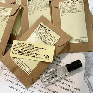 限定【Le Labo】城市系列 城市香氛系列 癒創木 10 東京10 GAIAC 1.5ml 針管 噴式 柏林 青櫞 首爾 香檸｜迷人香氛◆全館現貨快出