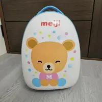 在飛比找蝦皮購物優惠-【全新】meiji 明治 小熊蛋形行李箱 玩具箱 收納箱 兒