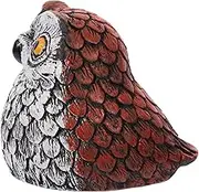 BUTIFULSIC Garden Owl Key Hider Statue Decorative Resin Key Box for Outdoor Use Weatherproof Stone Key Safe Unique Garden Figurine for Hidden Key Storage Durable Design
