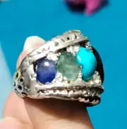 Natural Agate - Sapphire - Emerald - Ruby - Turquoise - Moonstone - Peridot Ring