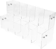 CANIGHT Pen Organizer Storage Box Acrylic Pencil Holder Markers Compartment Desk Storage Modern Compact Design for Office or Shop