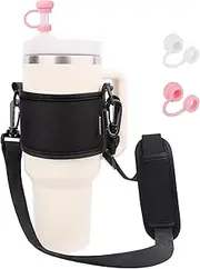 Water Bottle Carrier Holder with Shoulder Strap Water Bottle Handle Strap Sling for Stanley 30&40oz Tumblers Stanley Cup Holder