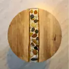 Made to Order Clear Epoxy Rock Shell Coffee Table Walnut epoxy Furniture Decors