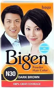Bigen Powder Hair Color, Dark Brown N30 - Pack of 3 (Combo Set)