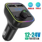 Bluetooth Wireless Car FM Transmitter MP3 Player Radio 2 USB Charger Adapter