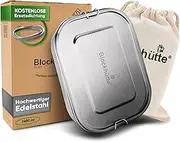 Blockhütte. Premium Stainless Steel Lunch Box I 1400 ml I Includes Replacement Seal & Divider I The Improved Lunch Box is Leak-Proof & Easy to Clean I for Children & Adults
