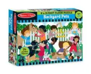 MELISSA & DOUG 2' X 3' BACKYARD PETS FLOOR PUZZLE SET - BRAND NEW SEALED!