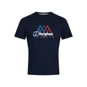 Berghaus Peak Fusion Grid T-Shirt Navy Blue Medium