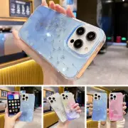 Fr iPhone 15 Pro Max 14 13 12 Dandelion Pattern Clear Shockproof Slim Phone Case