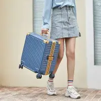 在飛比找樂天市場購物網優惠-鋁框迷你行李箱18吋20吋行李箱防剮蹭 時尚拉桿2022旅行