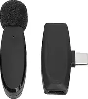 Wireless Lavalier Microphone for Phone, 2.4GHz Mini Lapel Mic with Noise Cancelling, 20m Range, 810H Battery, for Recording, Live Streaming, Interview, Vlog, YouTube, TikTok​