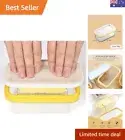 Butter Slicer Cutter Dish Airtight Box Stick Container Airtight Lid for Chees...