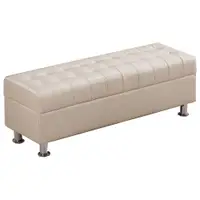 在飛比找PChome24h購物優惠-【AT HOME】庫倫120米白色沙發椅凳