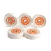 5Pcs 2 Inch Cotton Cloth Buffing Polishing Wheel Buffer Grinder Pad For Jewelry