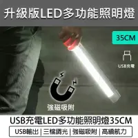 在飛比找momo購物網優惠-【B&S】LED磁吸露營燈-35CM(擺攤燈 行動燈管 磁吸