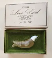 Regence Perfume by Avon. Love Bird bottle. 1/4 fl oz full & fresh splash bottle
