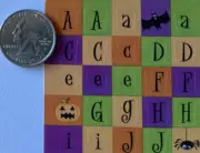 HALLOWEEN ALPHABET Stickers (96pc)AGC•Pumpkin•Spider•Ghost •Web•Card Making•Word
