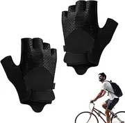 Workout Gloves for Men - Breathable Firm Grip Workout Gloves - Full Palm Protection Lightweight Padded Gym Mittens for Cycling Weightlifting Climbing Pull Rowing