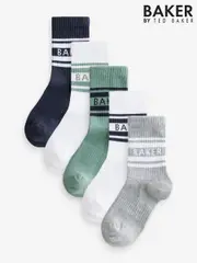 Baker by Ted Baker Boys Socks 5 Pack (AY7869) | $30 - $32