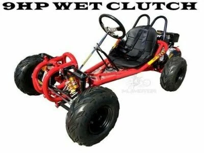 9HP 270CC GO KART SINGLE SEAT ADULT BUGGY QUAD ATV SUSPENSION WET CLUTCH RED