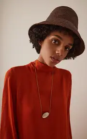 [Janessa Leone] Felix Packable Straw Bucket Hat